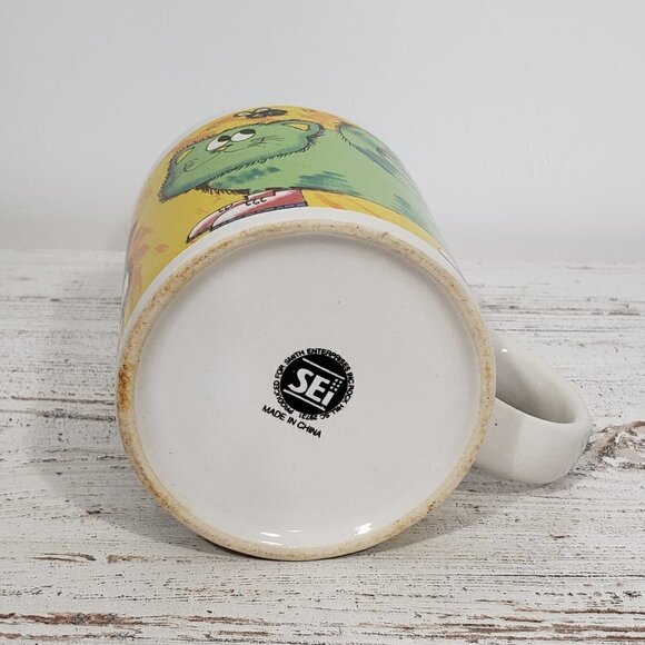 SEI  Colorful Cat Mug 4" tall - Picture 3 of 3